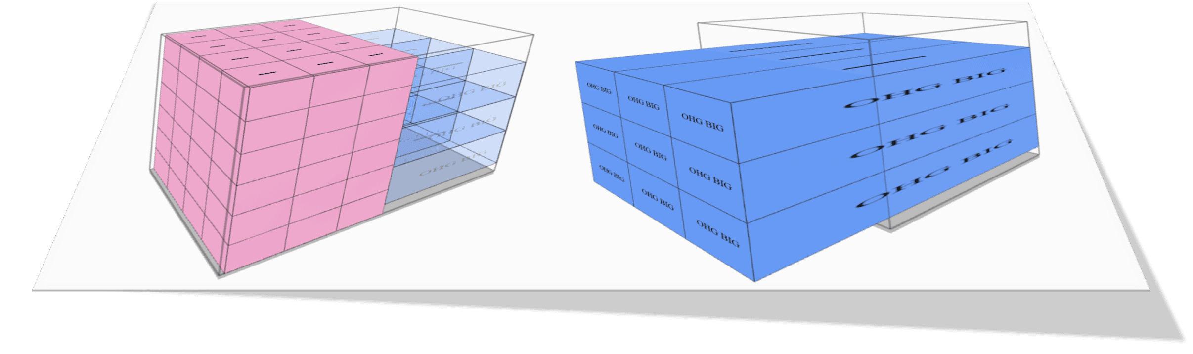 Cargo Build-up Multiple Pallets for Oversized Loading